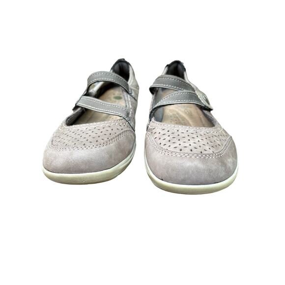 Earth Origin Tiffany Mary Jane Taupe Velcro Closure Comfort - Size 6  Pre-owned - Picture 3 of 8